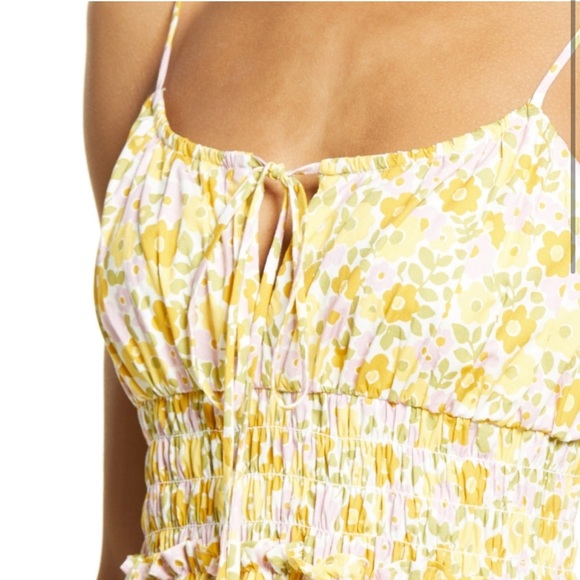 Wayf Wisteria Tiered Midi Sundress size M - Picture 2 of 5